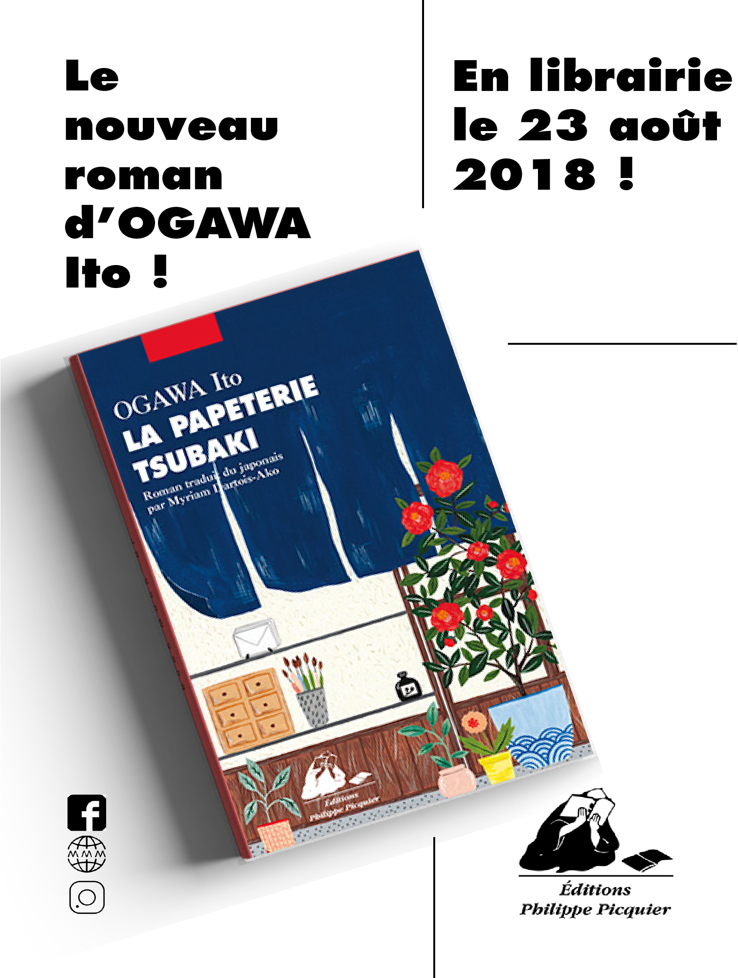 Flyer pour la promotion d’un livre